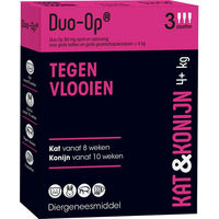 Produktbild von DUO Duo-Op gegen Flöhe für Hund Katze und Kaninchen ab 4 kg Mini 3 Pipetten