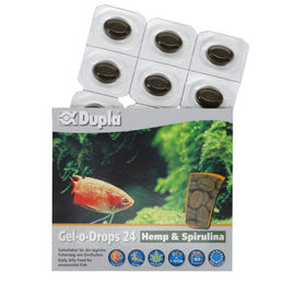Dupla Gel-o-Drops 24 Zierfischfutter mit Hemp und Spirulina für Süßwasserfische und Garnelen 12x2g - 12 x 2 g – Bild 1 von 3