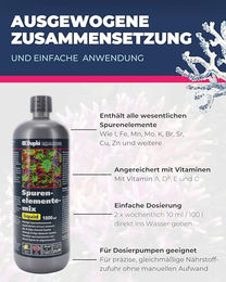 Dupla Marin Spurenelemente-Mix Liquid Pflanzendünger für Meerwasseraquarien 1000ml - 1000 ml – Bild 1 von 5