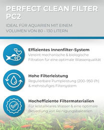 Dupla Perfect Clean Filter PC2 Aquarium-Innenfilter für Süßwasser- und Meerwasseraquarien von 80-130 Litern – Bild 1 von 6
