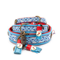Produktbild von Dutchie Hundehalsband aus Leder bunt Größe M