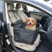 Produktbild von Duvo+ 2-in-1 Hundekorb für das Auto als Tragetasche Schwarz aus wasserabweisendem Oxford-Gewebe 45x39x30 cm