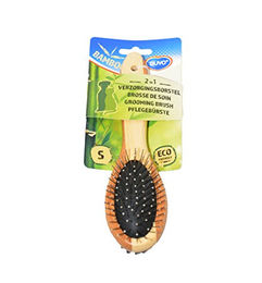 Duvo+ 2-in-1 Pflegebürste Bamboo für Hunde und Katzen – Bild 1 von 2