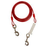 Produktbild von Duvo+ Anlegeleine Rot 6m Schleppleine für Hunde und Riesenrassen mit Edelstahl-Karabiner - 6 m