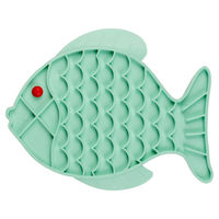 Produktbild von Duvo+ Anti-Schling-Matte Fische Grün aus Silikon für Hunde