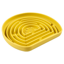 Duvo+ Anti-Schlingnapf Slow Feeder aus Silikon Gelb für Hunde – Bild 1 von 6