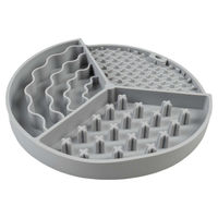 Produktbild von Duvo+ Anti-Schlingnapf Slow Feeder aus Silikon Grau für Hunde