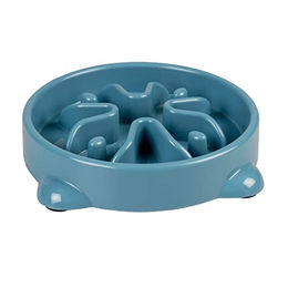 Duvo+ Anti-Schlingnapf Slow Feeder für Hund oder Katze aus Kunststoff in Blau Größe S – Bild 1 von 3