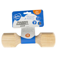 Produktbild von Duvo+ Apportierholz Dummy aus Holz für Hunde Größe M Natur Beige - 230 g