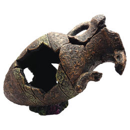Duvo+ Aquariumdekoration Antiker Krug Figur und Höhle für Fische in Braun – Bild 1 von 2