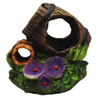 Produktbild von Duvo+ Aquariumdekoration Fass Figur und Höhle für Fische 9x8x8cm