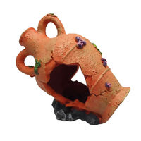 Produktbild von Duvo+ Aquariumdekoration Krug in Orange als Figur und Höhle für Fische