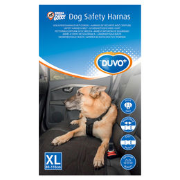 Duvo+ Auto Sicherheitsgeschirr für Hunde XL aus Nylon in Rot oder Schwarz – Bild 1 von 3