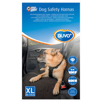 Produktbild von Duvo+ Auto Sicherheitsgeschirr für Hunde XL aus Nylon in Rot oder Schwarz