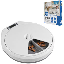 Duvo+ Automatischer Futterautomat für Hunde und Katzen mit 5 Mahlzeiten à 240 ml weiß/grau - 5 x 240 ml – Bild 1 von 4