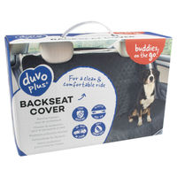 Produktbild von Duvo+ Autoschondecke für den Rücksitz in Schwarz aus Stoff für Hunde - 580 g