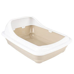 Produktbild von Duvo+ Birba Katzentoilette für Kitten offene Schalentoilette aus Kunststoff Größe L Braun