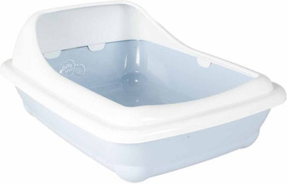 Produktbild von Duvo+ Birba Katzentoilette offene Schalentoilette aus Kunststoff für Kitten Größe M Blau