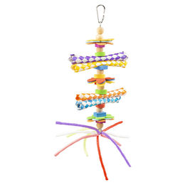 Produktbild von Duvo+ Buntes Vogelspielzeug aus Kunststoff mit Anhänger