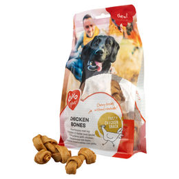 Duvo+ Chew! Hühnerknochen S für Hunde Junior ohne Zuckerzusatz 330 g - 20 x 330 g – Bild 1 von 4