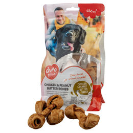 Duvo+ Chew! Kausnack Huhn und Erdnussbutter für Hunde Junior ohne Zuckerzusatz 340 g - 8 x 340 g – Bild 1 von 5