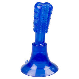 Duvo+ Chew n Play Brush Fix Kauspielzeug für Hunde aus Gummi Blau Größe L – Bild 1 von 3