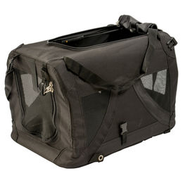 Duvo+ Click & Go Transportbox für Hunde große Rassen Schwarz XL aus wasserabweisendem Nylon – Bild 1 von 3