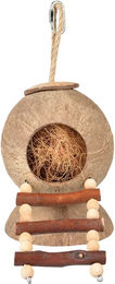 Duvo+ Coconut Jungle Nagerhaus mit Leiter für kleine Nagetiere 31 x 12 x 12 cm Natur Braun - 1 Stk. – Bild 1 von 2