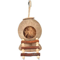 Produktbild von Duvo+ Coconut Jungle Nagerhaus mit Leiter für kleine Nagetiere 31 x 12 x 12 cm Natur Braun - 1 Stk.