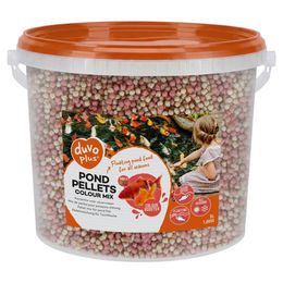 Duvo+ Color-Enhancing Teichpellets Farbmischung 6 mm für Fische 5 Liter – Bild 1 von 2