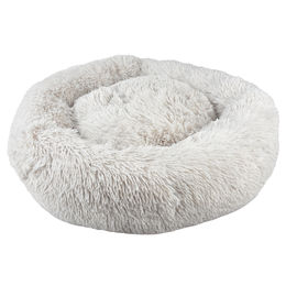 Duvo+ Cozy Donut Plüschbett für Hunde und Katzen Grau 50x50x16cm – Bild 1 von 1