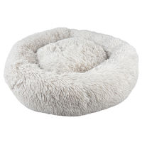 Produktbild von Duvo+ Cozy Donut Plüschbett für Hunde und Katzen Grau 50x50x16cm