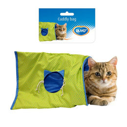 Duvo+ Crackle Spieltunnel für Katzen in Blau/Grün – Bild 1 von 4