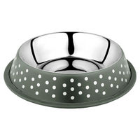 Produktbild von Duvo+ Deco Fix Dots Futternapf für Hunde und Katzen aus Edelstahl in Grün XL 2100 ml - 2,1 l