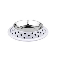 Produktbild von Duvo+ Deco Fix Dots Futternapf für Hunde und Katzen, rostfrei, weiß, 460 ml, Größe S - 460 ml