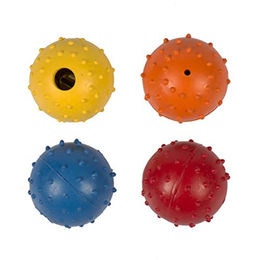 Duvo+ Dental Ball Hundespielzeug aus Gummi mit Noppen für Welpen 5 cm Bunt – Bild 1 von 4