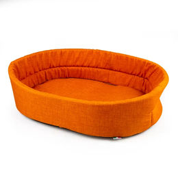 Duvo+ Dogrelax Hundekissen mit Einstieg aus Plüsch Orange 40 x 25 x 13 cm – Bild 1 von 3