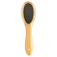 Produktbild von Duvo+ Drahtbürste Bamboo für Hunde mit Bambusgriff 19,5 x 5,5 cm