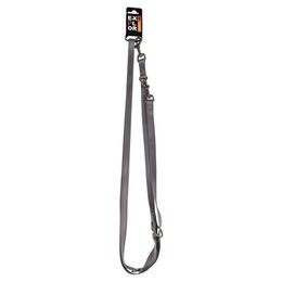 Produktbild von Duvo+ Duo Safety Führleine aus Nylon für kleine Hunde Grau S/M