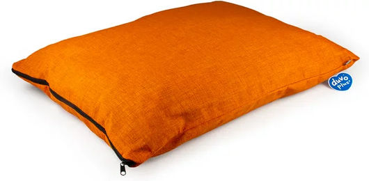 Duvo+ Duvoplus Hundekissen aus Plüsch mit Reißverschluss Orange 100 x 70 x 14 cm – Bild 1 von 3