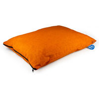 Produktbild von Duvo+ Duvoplus Hundekissen aus Plüsch mit Reißverschluss Orange 100 x 70 x 14 cm