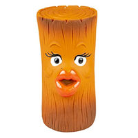 Produktbild von Duvo+ Duvoplus Hundespielzeug Baumstamm Lovely aus Latex mit Quietschfunktion Orange 7 x 7 x 14 cm