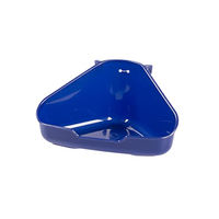 Produktbild von Duvo+ Ecktoilette für Nagetiere aus Kunststoff in Blau 37,5 x 26,5 x 15,5 cm