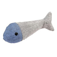 Produktbild von Duvo+ Eco Katzenspielzeug Fisch mit Katzenminze aus Polyester in Blau und Grau - 1 Stk.