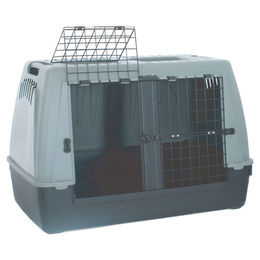 Produktbild von Duvo+ ECO Transportbox Baron mit zwei Türen aus Kunststoff grau/grün