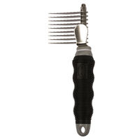 Produktbild von Duvo+ Entfilzerkamm für Hunde mit 9 Messern in Schwarz/Grau