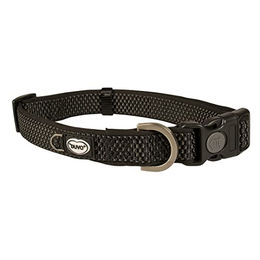 Duvo+ Explor East Hundehalsband aus Nylon Schwarz wasserdicht Größe S 20-35 cm – Bild 1 von 2