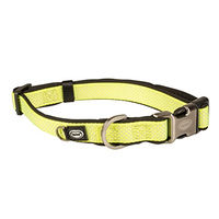 Produktbild von Duvo+ Explor North Hundehalsband aus Nylon in Neongelb Größe L waterproof