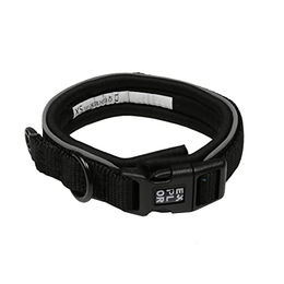 Duvo+ EXPLOR Ultimate Fit Comfy Fashion Halsband für Hunde Granitschwarz Größe XL mit reflektierenden Nähbändern und Neopren - 1 Stk. – Bild 1 von 2