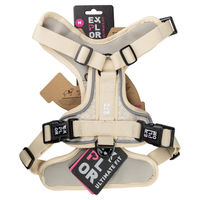 Produktbild von Duvo+ EXPLOR Ultimate Fit No-Pull Hundegeschirr aus Nylon in Beige Weiß Größe M
